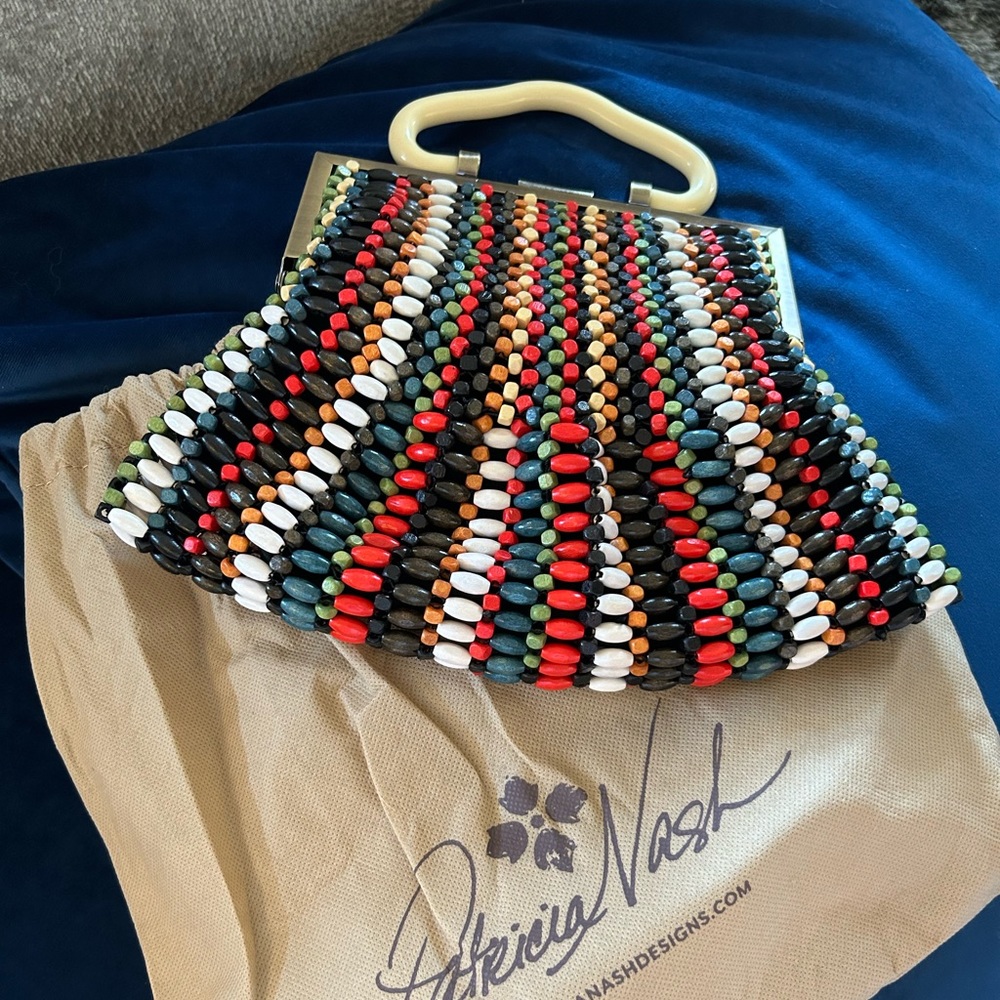 Wood Beaded Patrica Nash Crossbody